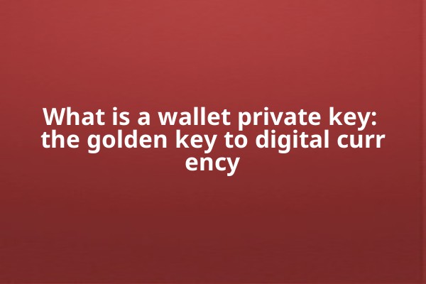 What is a wallet private key: the golden key to digital currency