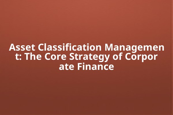 Asset Classification Management: The Core Strategy of Corporate Finance