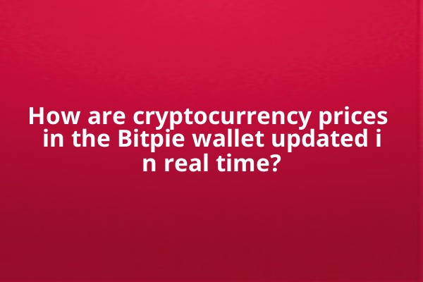 How are cryptocurrency prices in the Bitpie wallet updated in real time?