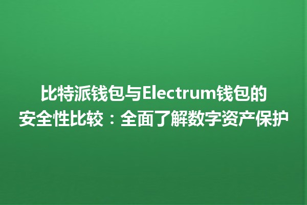 比特派钱包与Electrum钱包的安全性比较：全面了解数字资产保护