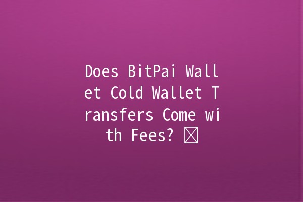 Does BitPai Wallet Cold Wallet Transfers Come with Fees? 💰❄️