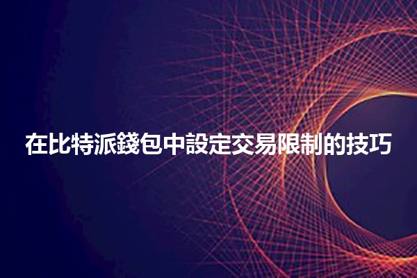 在比特派錢包中設定交易限制的技巧💰🔒